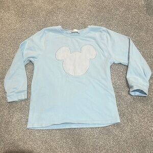 Cecil and Lou seersucker Disney Mickey Mouse sky blue long‎ sleeve boys size 6